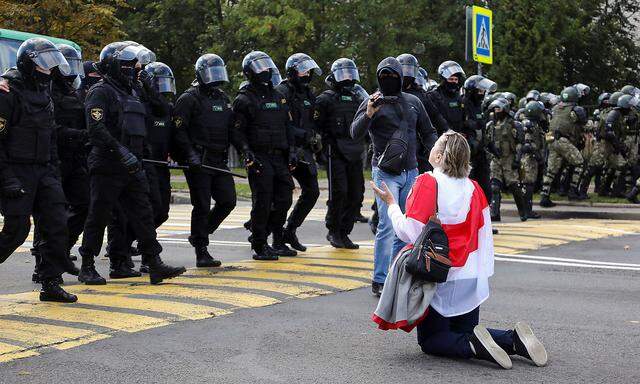 Opposition demonstration to protest against presidential election results in Minsk