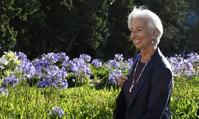 EZB-Präsidentin Christine Lagarde hat ins portugiesische Sintra geladen. 