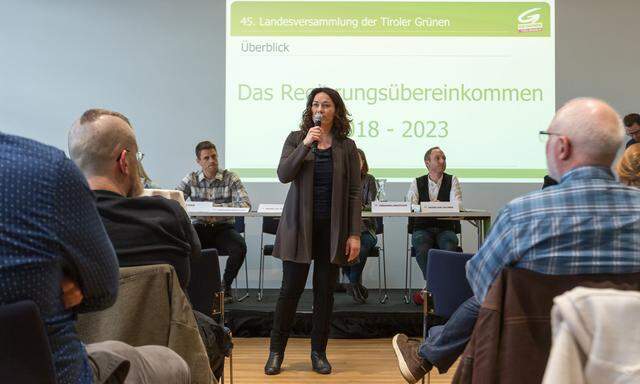 Ingrid Felipe konnte ihre Tiroler Grünen von einer weiteren Koalition mit der ÖVP überzeugen.