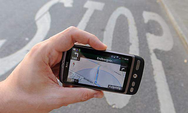 Handy, Navi, Navigationssystem, Android, Google-maps, VerkehrFoto: Clemens Fabry