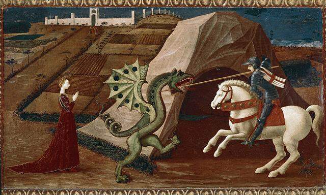 Saint Georges et le dragon Saint George and the Dragon Peinture de Paolo Uccello Paolo di Dono detto