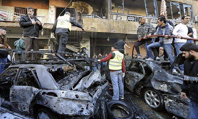 Mindestens vier Menschen wurden bei dem Anschlag in Beirut getötet