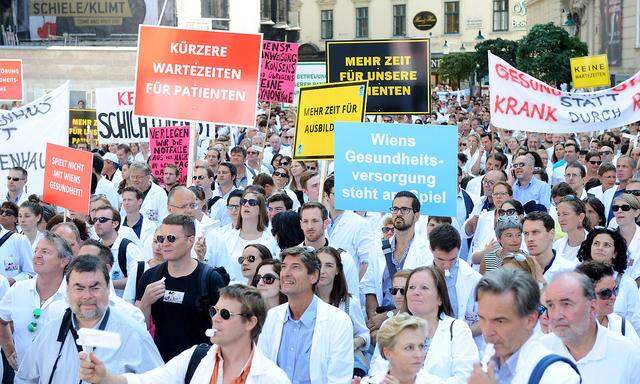 Ärzteprotest in Wien, 2016