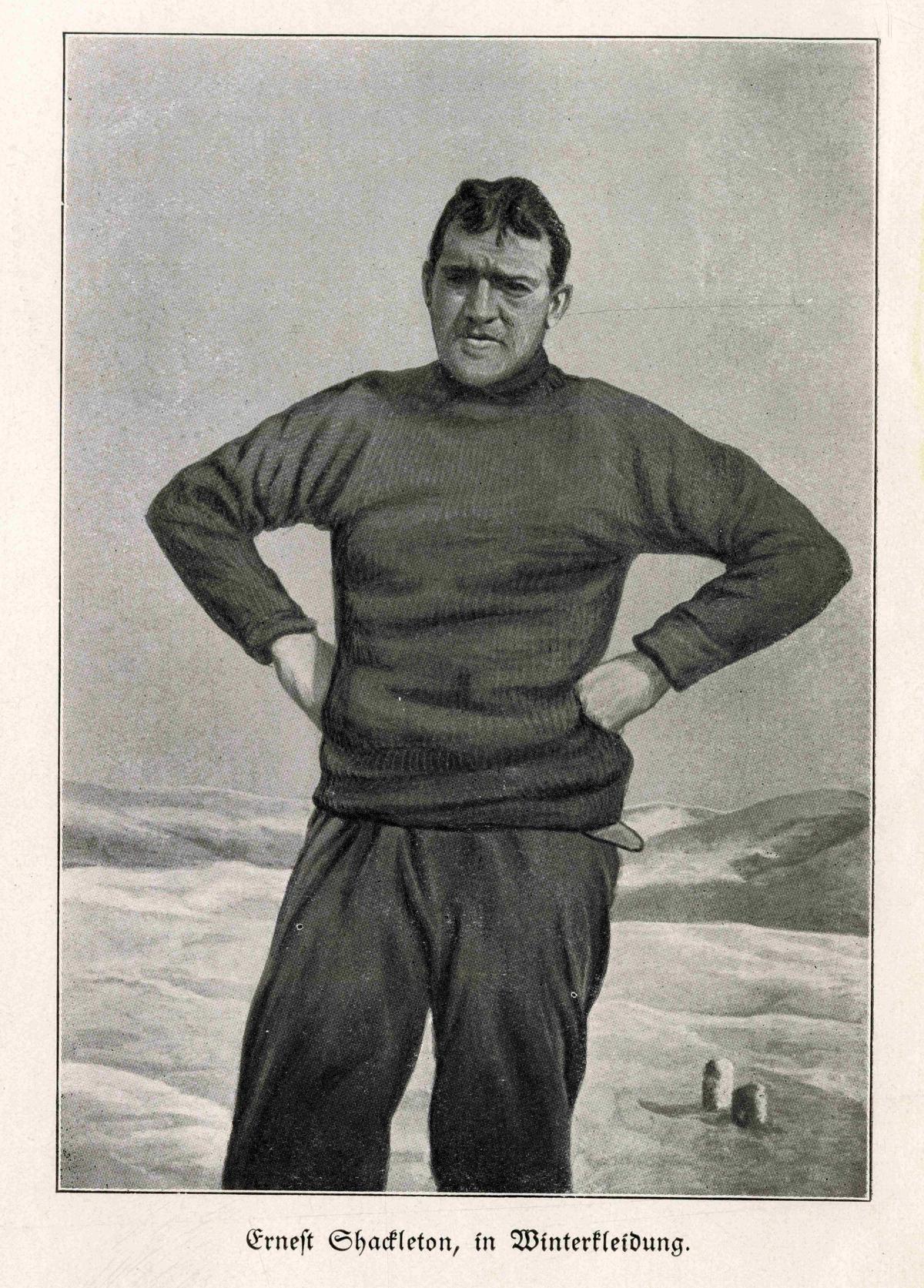 Shackleton, ein entschlossener Erforscher der Antarktis, der das Risiko gut einschätzte.