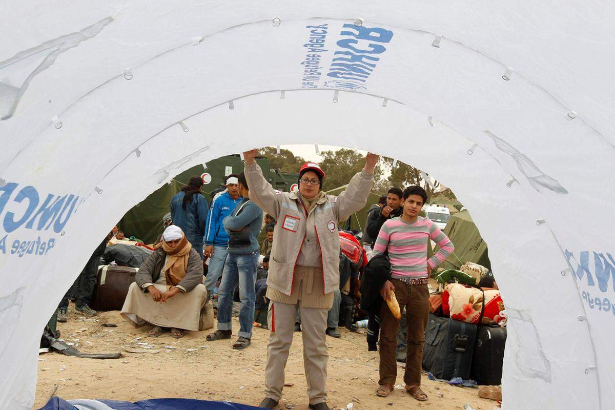 Die Vereinten Nationen reagieren schnell und haben hunderte Zelte errichten lassen.