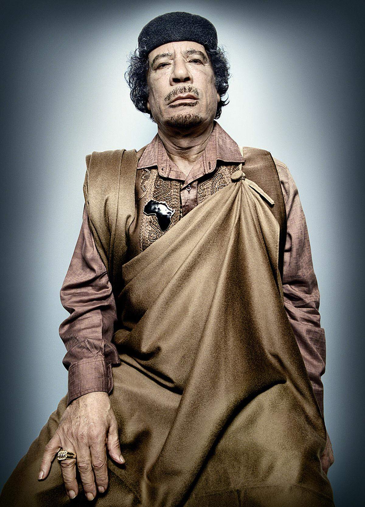 Muammar Gaddafi Ehemaliger lybischer Diktator, im Amt September 1969 - August 2011 (c) Platon