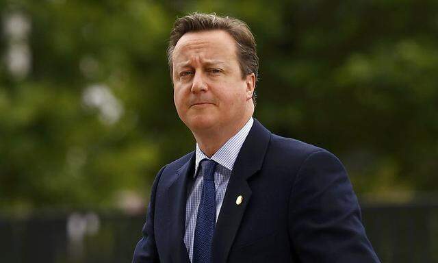 British Prime Minister Cameron arrives for the NATO Summit in Warsaw