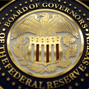 FILE PHOTO - The seal for the Board of Governors of the Federal Reserve System in Washington