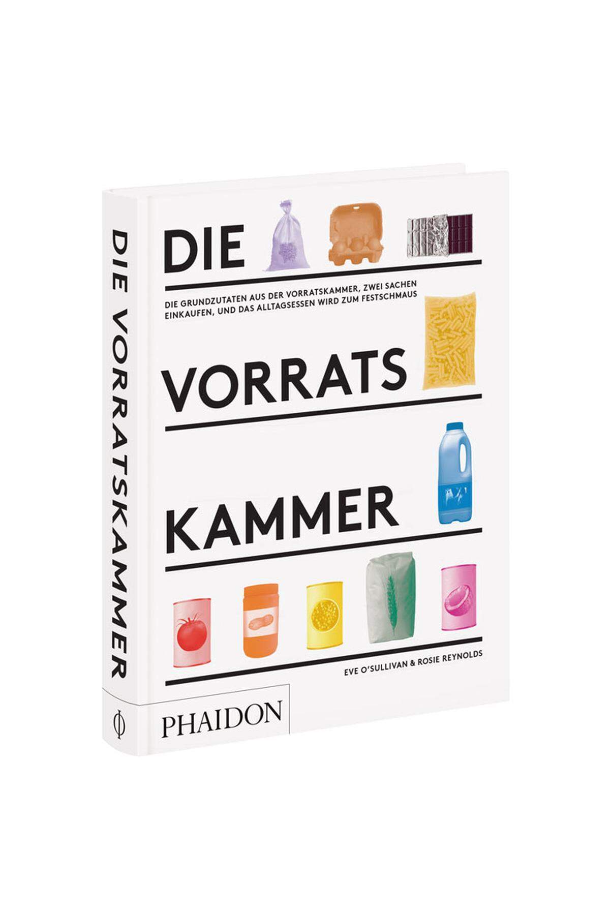 Grundzutaten aus der Vorratskammer plus zwei (vermutlich) frisch zu kaufende Zutaten ist das Konzept des schön übersichtlichen Buchs, das in Vorratszutaten-Kapitel wie "1 Dose Kichererbsen" gegliedert ist. Rezepte wie Kichererbsensalat mit Makrele, Heidelbeer-Zimt-Clafoutis, Spinatreis mit Feta. "Die Vorratskammer", Phaidon, 36 Euro.