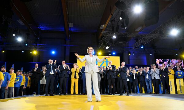 Landeshauptfrau Johanna Mikl-Leitner beim Wahkampfauftakt der niederösterreichischen ÖVP am 9. Jänner in St. Pölten.
