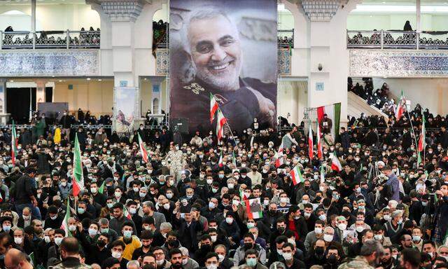 Gedenken an Qassem Soleimani an dessen zweiten Todestag am 3. Jänner 2022. 