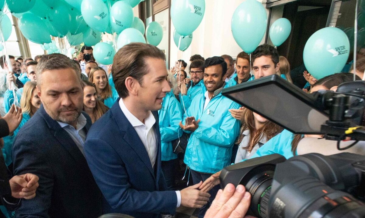 ÖVP-Spitzenkandidat Sebastian Kurz beim "Auftakt zur Schlussoffensive"