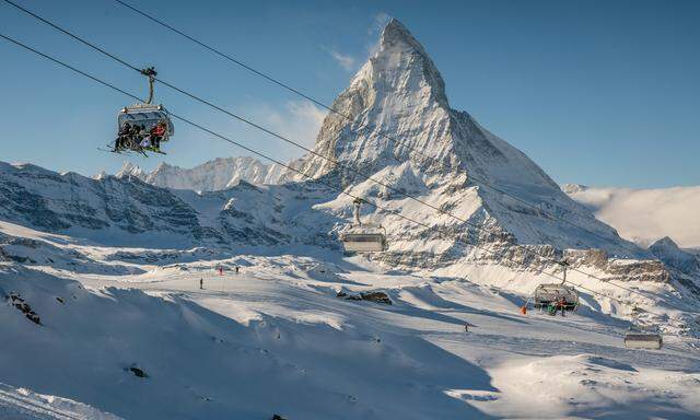 Insta-Gold: das Matterhorn und sein Skigebiet.