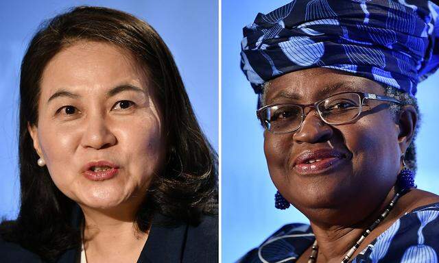 Die Kandidatinnen: Yoo Myung-hee und Ngozi Okonjo-Iweala.