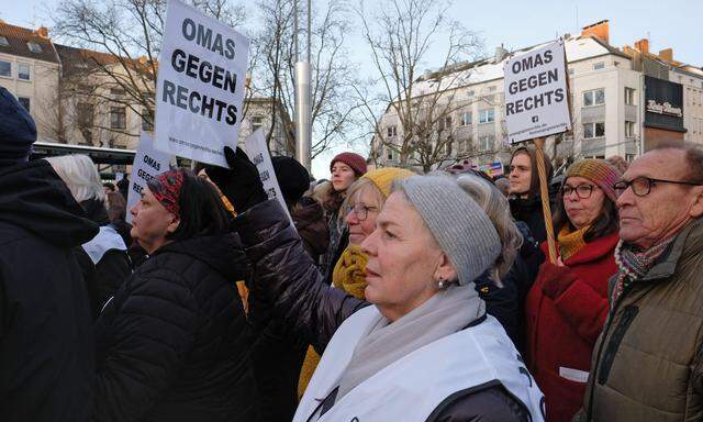 Demonstration „Gegen Rechts“ am vergangenen Samstag in Aachen.