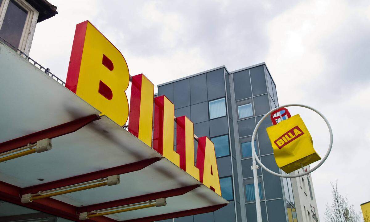 Die Billa-Mutter Rewe international (69.500 Mitarbeiter europaweit) sichert sich mit 12,7 Mrd. Euro Umsatz den 5. Platz.