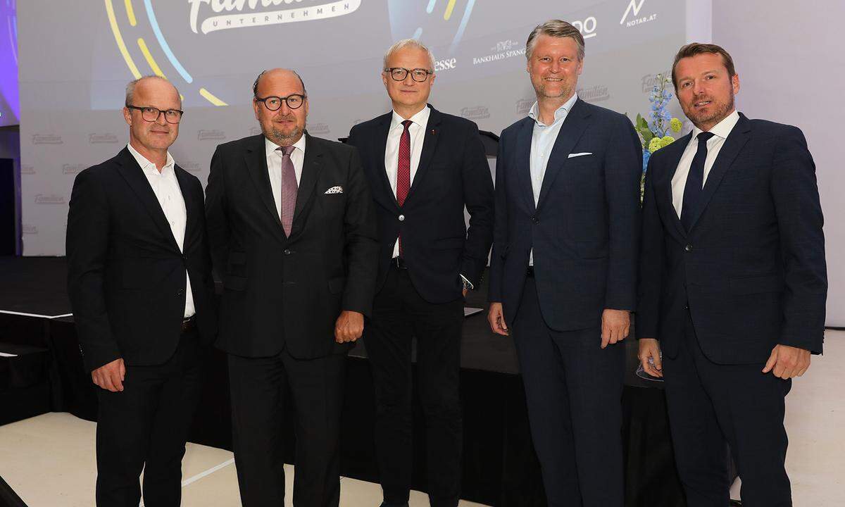 Markus Mair (Styria), Andreas Thürridl (BDO), Ricardo-José Vybiral (KSV), Peter Bartos (BDO) und Herwig Langanger ("Presse")