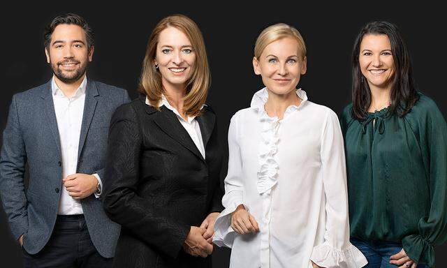 Das Cope Führungsteam v.l.n.r: Pierre Greber, Xenia Daum, Eva Maria Kubin, Marion Stelzer-Zöchbauer