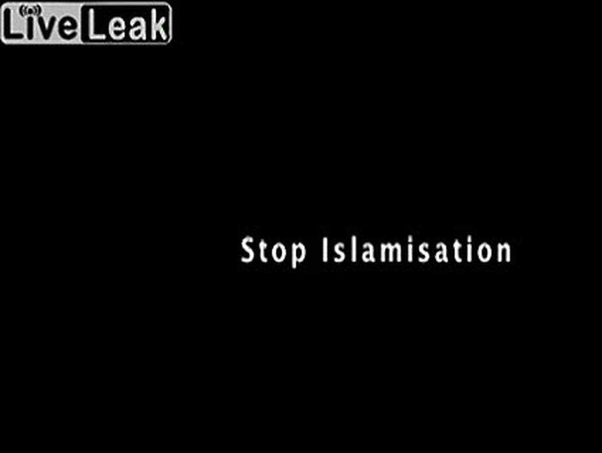 Dann formuliert Wilders die Botschaft seines Filmes auch in Worten: "Stopp der Islamisierung"