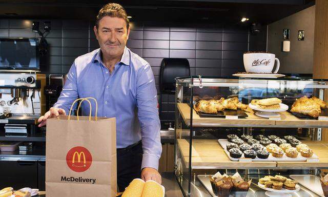 McDonald's-Chef Steve Easterbrook – hier bei der Feier der „McDelivery Night“ im September – verlor nun seinen Job.