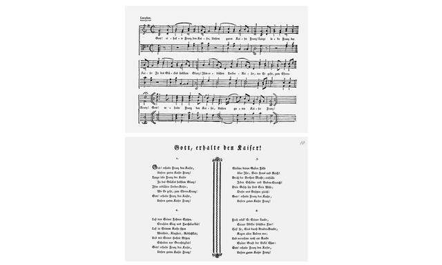Der Erstdruck der „Kaiserhymne“ für Singstimme und Klavier (1797). 