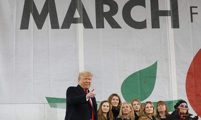 U.S. President Donald Trump attends the 47th annual March for Life on the National Mall in Washington on Friday, Januar