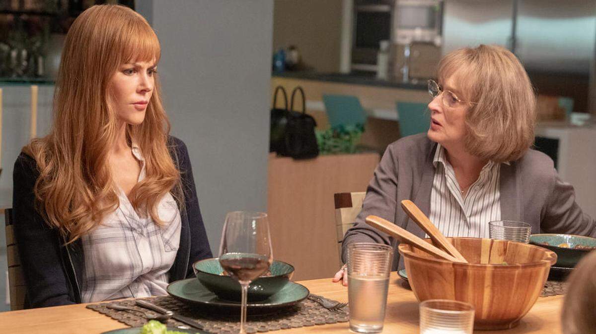 Mit 70 Jahren ist Streep weit vom Ruhestand entfernt. Aktuell ist sie in der großartigen zweiten Staffel der HBO-Serie "Big Little Lies" (im Bild) zu sehen. Und hat das Schwestern-Drama "Little Women" unter der Regie von Greta Gerwig abgedreht. Außerdem hat sie an der Seite von Gary Oldman und Antonio Banderas eine Hauptrolle in der Netflix-Produktion "The Laundromat" um die Enthüllungen der sogenannten Panama Papers.