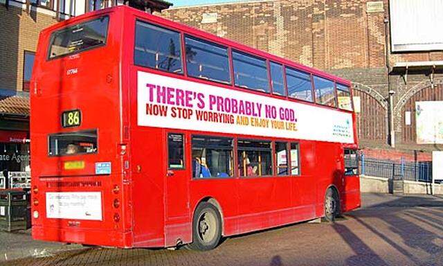 Bus mit der Atheisten-Botschaft