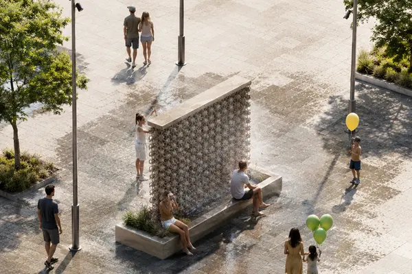 The cubes can soon be used in the form of a cooling wall between the institutes at TU Graz.