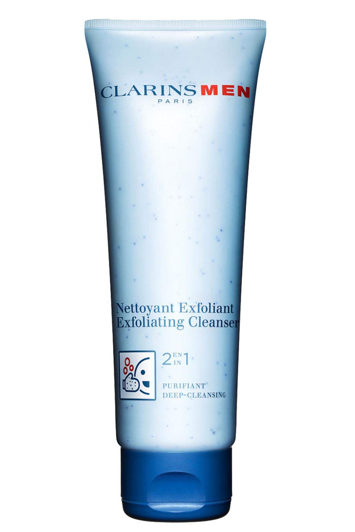 Das 2-in-1-Peeling von Clarins Men soll reinigen und beleben (25 Euro).