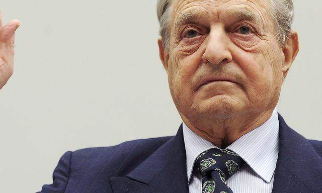 Soros is sworn in to testify before a US House Oversight and Government Reform Committee hearing on the regulation of hedge funds, on Capitol Hill in Washington
