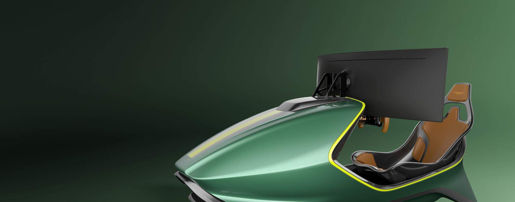 Schönes Weihnachtsgeschenk, bloß nicht ganz wohlfeil: Der von Aston Martin und Curv entwickelte Racing-Simulator kostet ab 80.000 Euro. 
