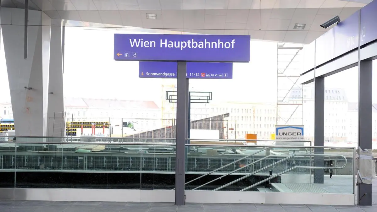Rapid transit train sideswipes freight train at Vienna Central Station
