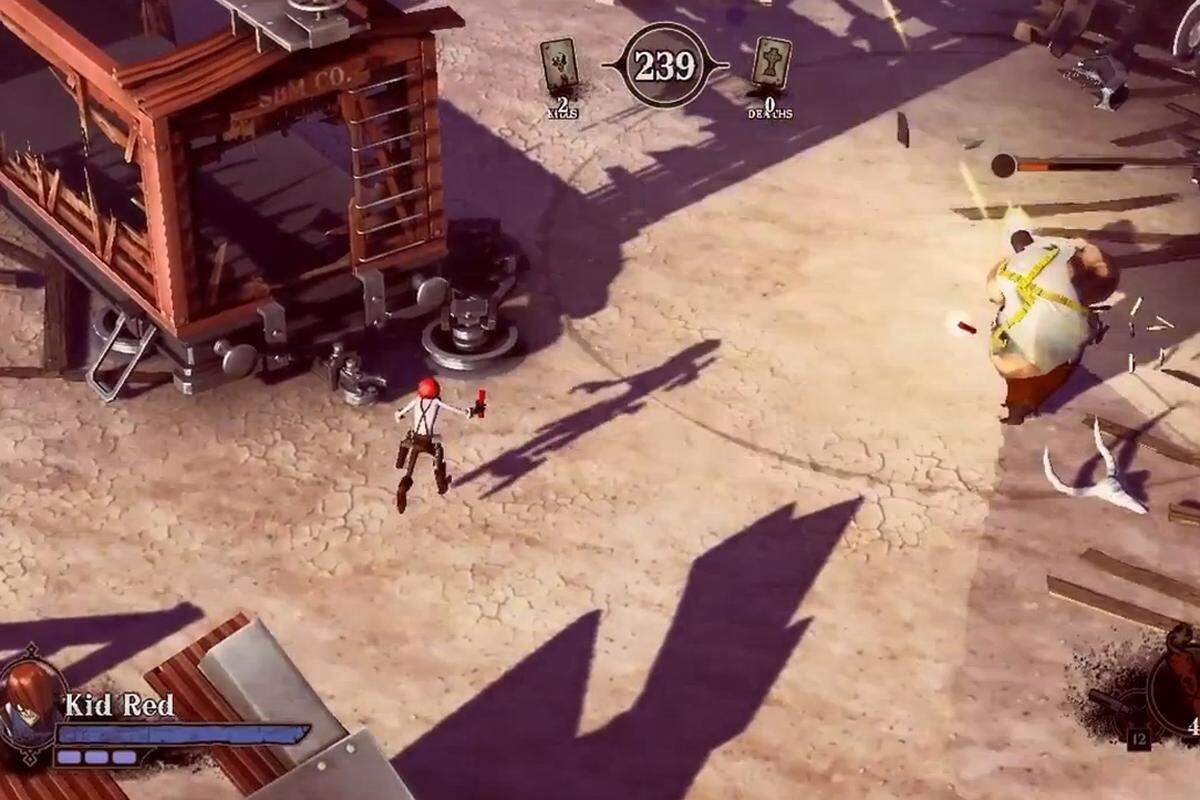 In dem Third-Person-Kampfspiel muss sich der Spieler einen Wild-West-Gangster erschaffen und dann in entsprechenden Duellen, Bandenkämpfen oder Massenschlägereien antreten.