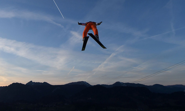  Schanze frei: Diese Perspektive ist nur für Skispringer befreiend.