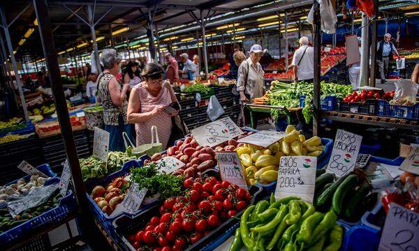 Die Inflation bei Lebensmitteln lag in Ungarn zwischenzeitlich bei 40 Prozent, höher als überall sonst in der EU.