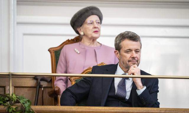 Frederiks erster Parlamentsbesuch am Montag, dem 15. Jänner 2024. 