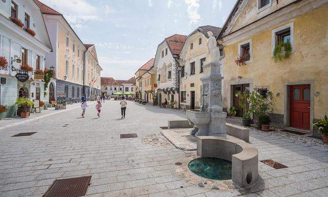 Radovljica und sein Linhart-Platz: Es ist lauschig und nicht so überlaufen wie Bled.