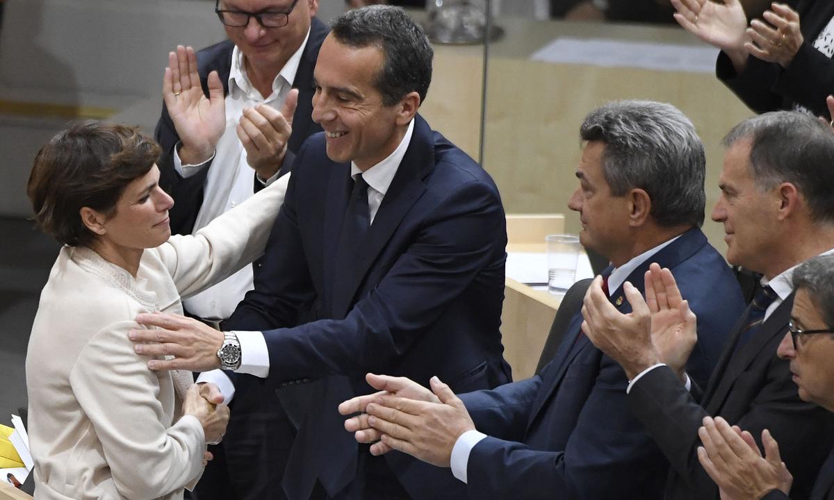 Ex-SPÖ-Chef Christian Kern und die neue Parteichefin Pamela Rendi-Wagner.