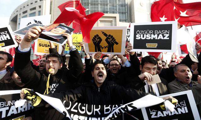 Anhänger der Gülen-Bewegung in Istanbul.