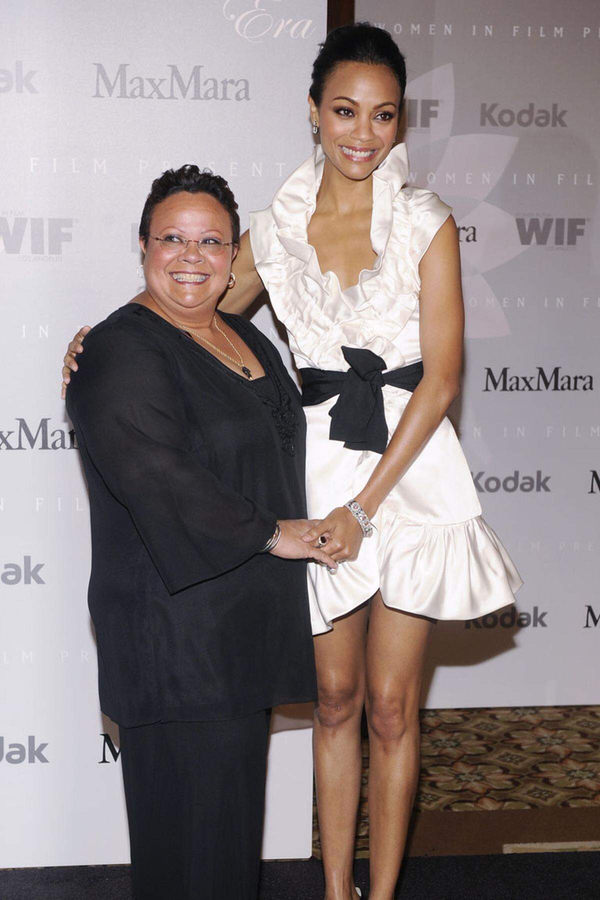 Mama und ihre Große: Schauspielerin Zoe Saldana mit ihrer Mutter Asalia Nazario.