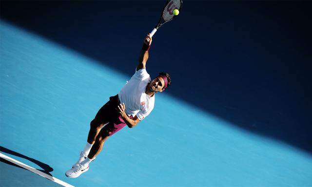 Roger Federer schlug zuletzt bei den Australian Open auf.