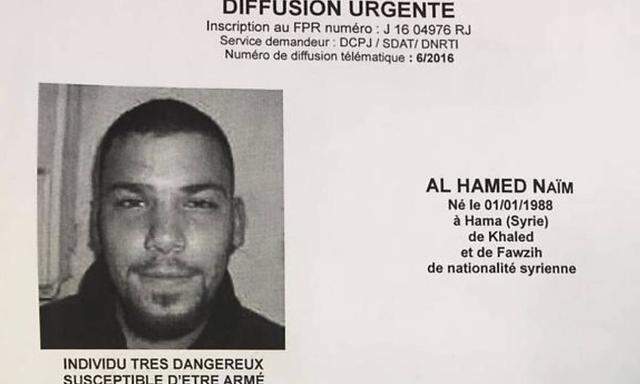 Das Bild des möglichen fünften Verdächtigen, Naim Al Hamed.