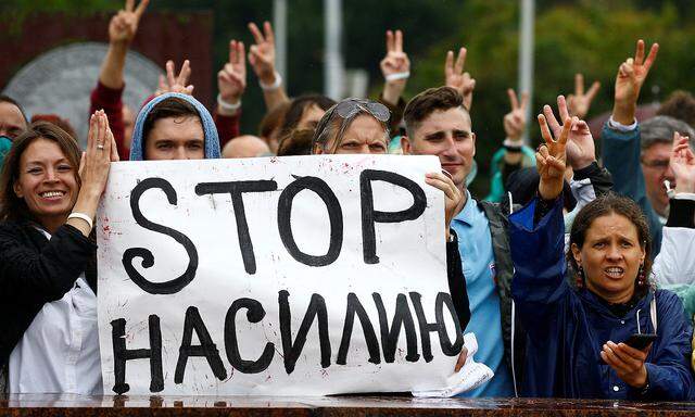 Die Proteste gegen Lukaschenko dauern an