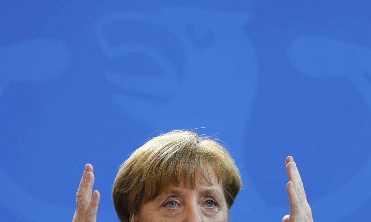 German Chancellor Merkel makes statement in Berlin