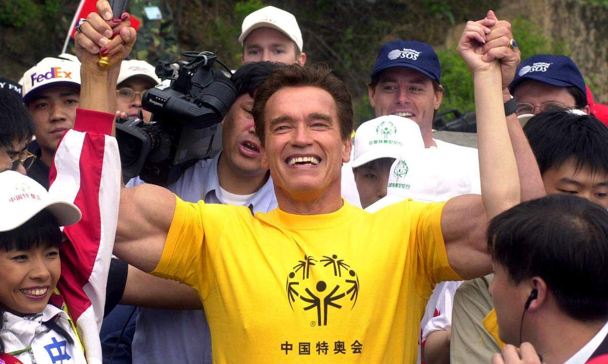 Natürlich, Arnold Schwarzenegger ist großer Sportfan. Ob bei den Special Olympics