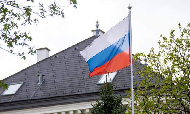 Die russische Botschaft in Wien.