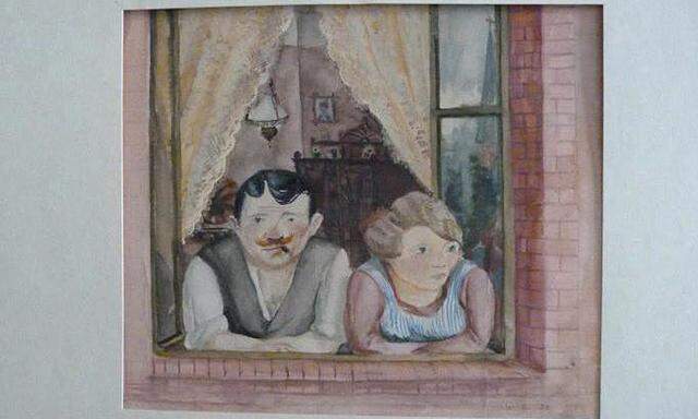 Wilhelm Lachnit: ''Mann und Frau im Fenster'' (1923)