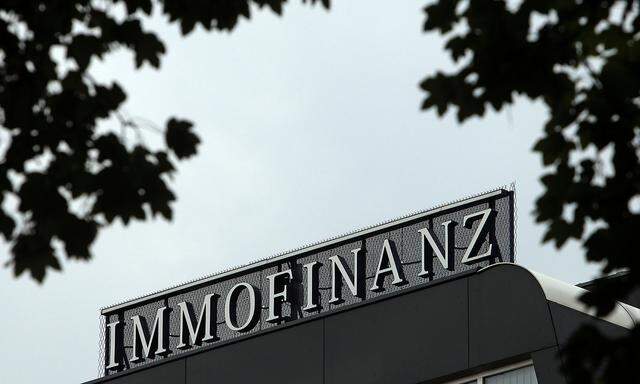 FILE PHOTO: The logo of Austrian real estate group Immofinanz is pictured on top of the company´s headquarters building in Vienna