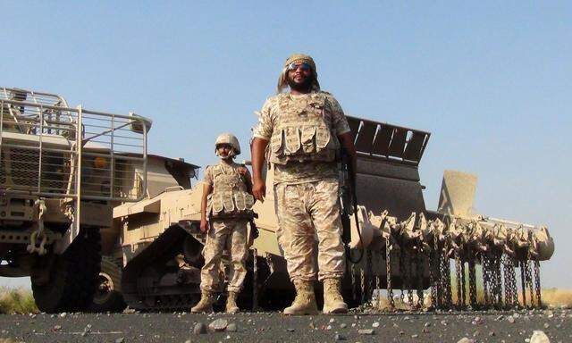 Emiratische Soldaten, als sie im Jemen noch gegen die Houthi-Rebellen kämpften.
